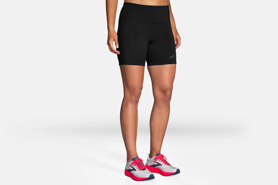 Brooks Women's Method 5" Tight Bottoms Black ( ZWDVO2694 )